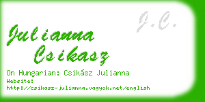 julianna csikasz business card